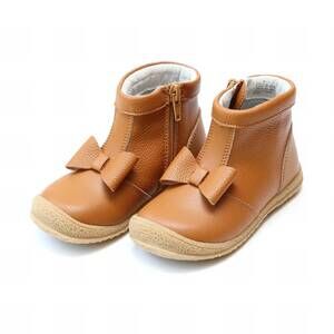NEW L'AMOUR girls hilary bow boots in mustard